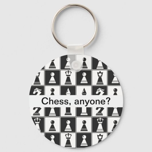 Porte-clés Porte - clé de conception de pièces d'échecs (Recto)