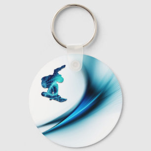 Porte-clés Porte - clé de conception de surf des neiges