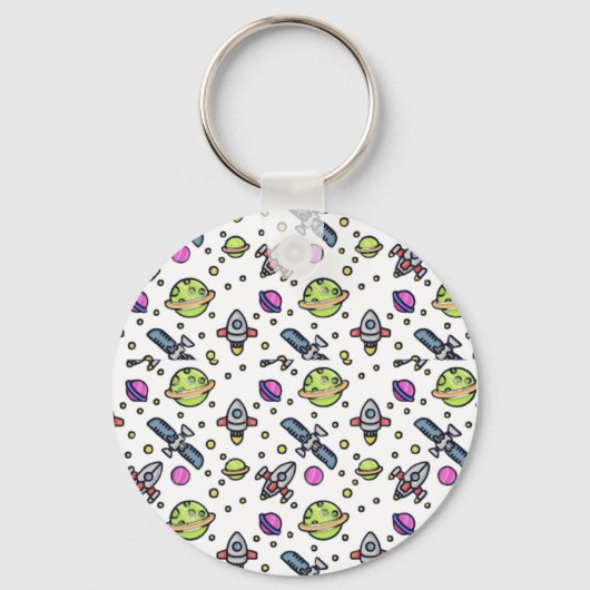 Porte-clés Porte - clé de conception motif Galaxy (Recto)