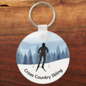 Porte-clés Porte - clé de conception ski de fond (Recto)
