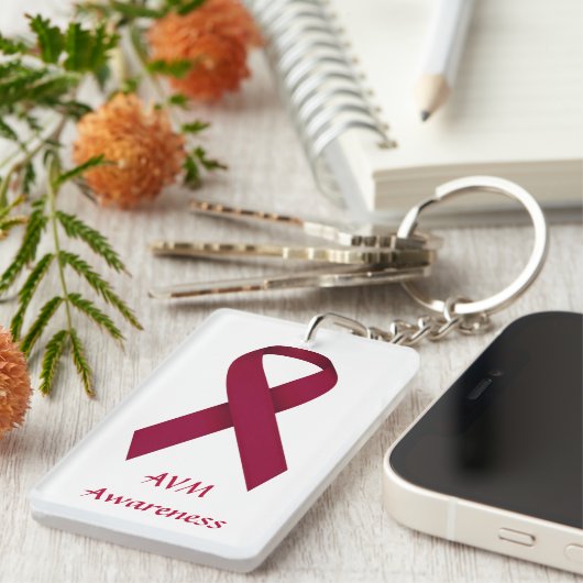 Porte-clés Porte - clé de conscience d'AVM (Devant droit)