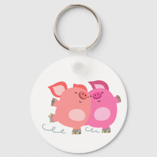 Porte-clés Porte - clé de corbeille à roulettes de dessin