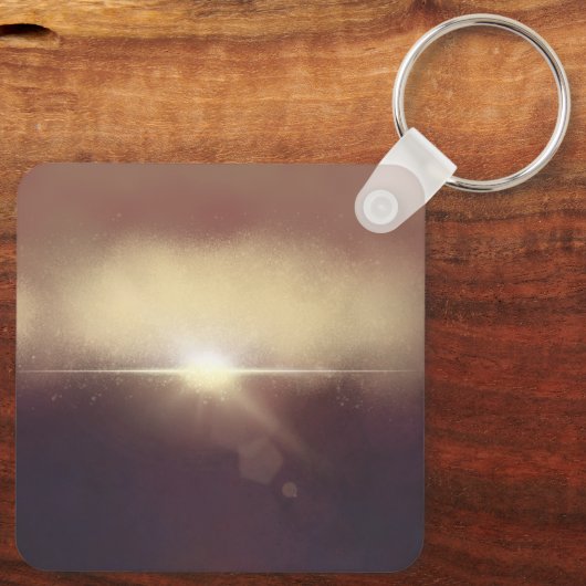 Porte-clés Porte - clé de coucher de soleil initial (Verso)