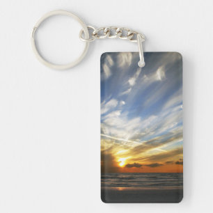 Porte-clés Porte - clé de coucher du soleil bilatéral