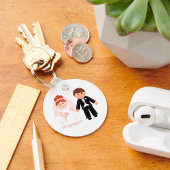 Porte-clés Porte - clé de couple nuptial