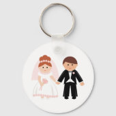 Porte-clés Porte - clé de couple nuptial (Verso)