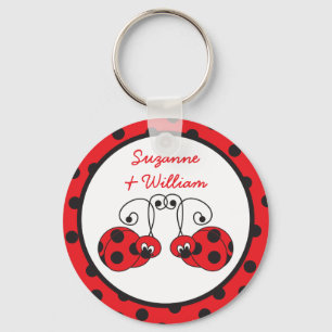 Porte-clés Porte - clé de couples de coccinelle