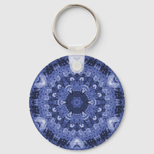 Porte-clés porte - clé de courtepointe bleu