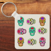 Porte-clés Porte - clé de crânes de sucre (Recto)