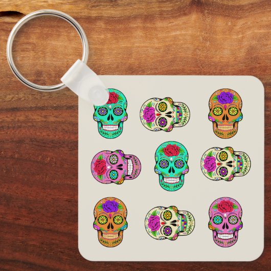 Porte-clés Porte - clé de crânes de sucre (Recto)
