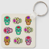 Porte-clés Porte - clé de crânes de sucre (Dos)