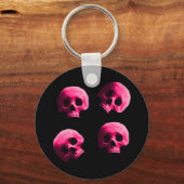 Porte-clés Porte - clé de crânes roses (Recto)