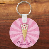 Porte-clés Porte - clé de crème glacée au cône de sucre (Recto)