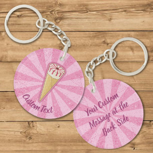 Porte-clés Porte - clé de crème glacée au cône de sucre