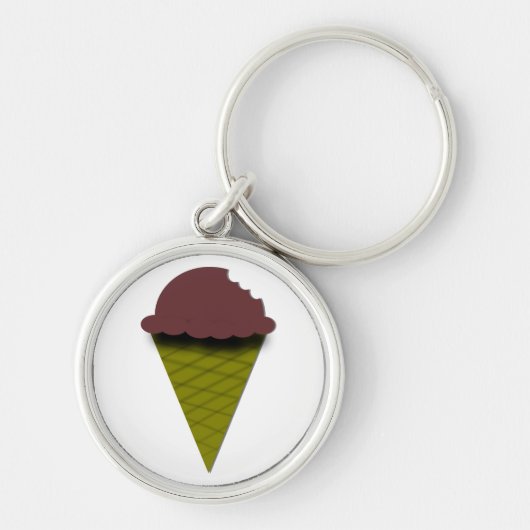Porte-clés Porte - clé de crème glacée de chocolat (Devant)