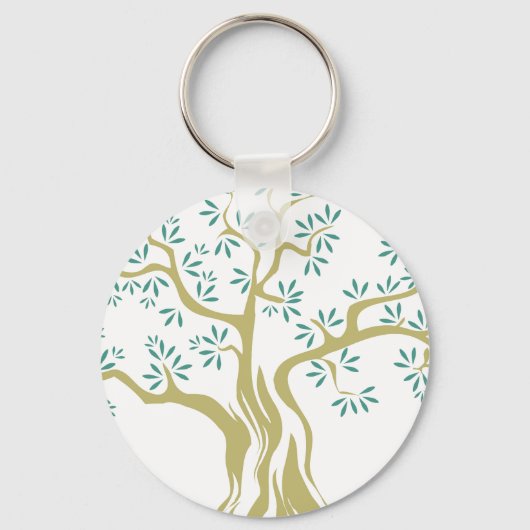 Porte-clés Porte - clé de croquis minimaliste d'olivier - Bot (Recto)