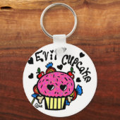 Porte-clés porte - clé de cupcake maléfique (Recto)