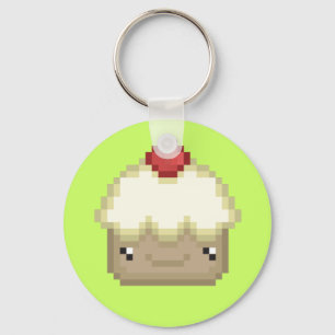 Porte-clés porte - clé de cupcake pixel