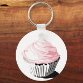 Porte-clés Porte - clé de cupcake rose (Recto)