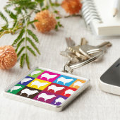 Porte-clés Porte - clé de damier d'Eskie (Côté)