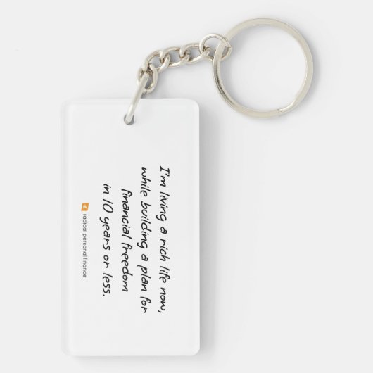 Porte-clés Porte - clé de déclaration radicale (Dos)