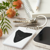 Porte-clés Porte - clé de dents de requin Megalodon (Devant droit)