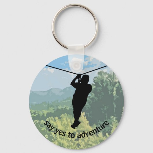 Porte-clés Porte - clé de design d'aventure Zipline (Recto)