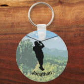 Porte-clés Porte - clé de design d'aventure Zipline (Verso)