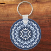 Porte-clés Porte - clé de design Mandala complexe (Verso)