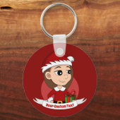 Porte-clés Porte - clé de dessin animé de la fille de Noël (Recto)
