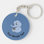 Porte-clés Porte - clé de dessin animé mignon pour éléphant (Dos)