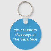 Porte-clés Porte - clé de dessin Blue Elephant (Verso)