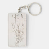 Porte-clés Porte - clé de dessin botanique de lavande (Dos)