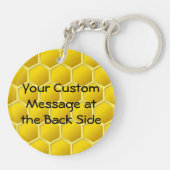 Porte-clés Porte - clé de dessin d'abeille (Dos)