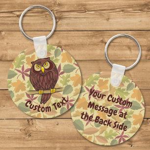 Porte-clés Porte - clé de dessin de Owl