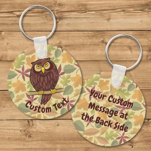 Porte-clés Porte - clé de dessin de Owl