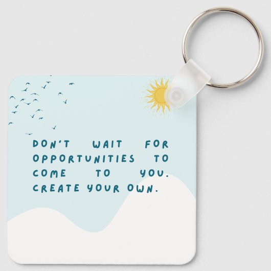 Porte-clés Porte - clé de devis motivé (Dos)