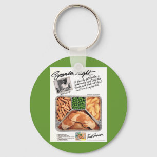Porte-clés Porte - clé de dîner de TV rétro