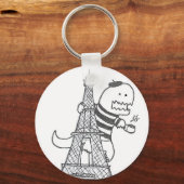 Porte-clés Porte - clé de dinosaures français (Recto)