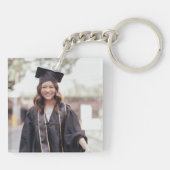 Porte-clés Porte - clé de diplôme personnalisé - Nom et C per (Dos)