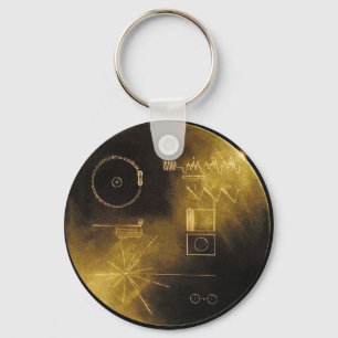 Porte-clés Porte - clé de disque d'or de Voyager