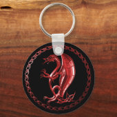 Porte-clés Porte - clé de dragon celtique rouge (Recto)