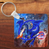 Porte-clés Porte - clé de dragon cosmique Azurite (Recto)