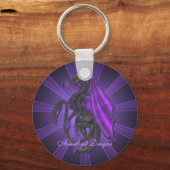 Porte-clés Porte - clé de dragon d'Amethyst violet (Recto)