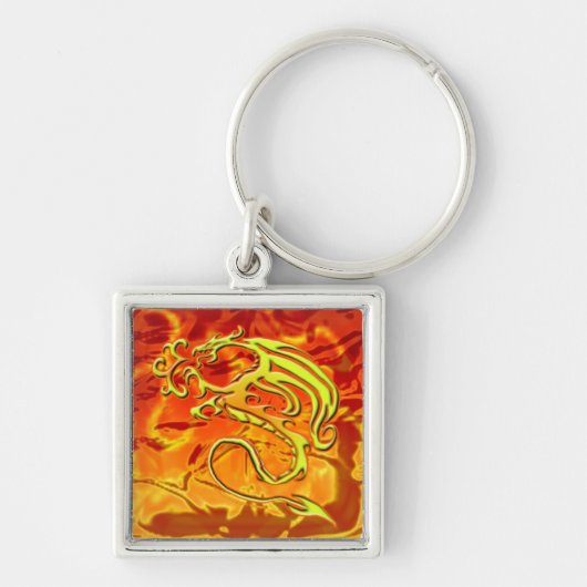 Porte-clés Porte - clé de dragon du feu (Devant)
