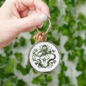 Porte-clés Porte - clé de dragon vert (Main)