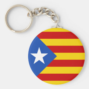 Port cles clef cle homme femme tissu drapeau catalogne catalan independant 