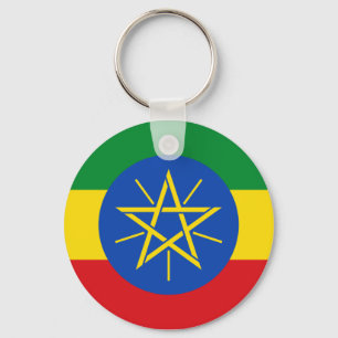 Porte-clés Porte - clé de drapeau de l'Ethiopie