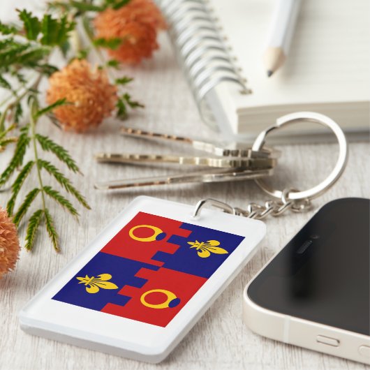 Porte-clés Porte - clé de drapeau du comté de Montgomery (Devant droit)