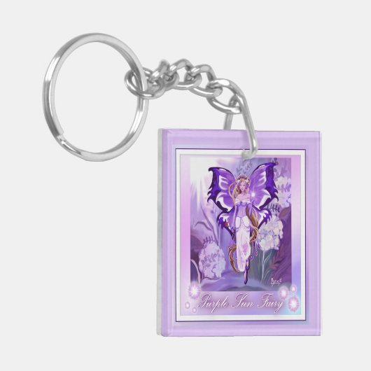 Porte-clés Porte - clé de fée violet Sun (Devant gauche)